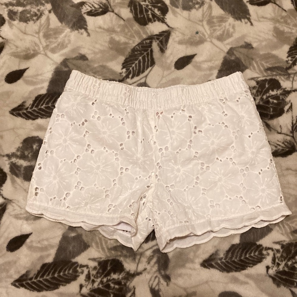 White kids shorts